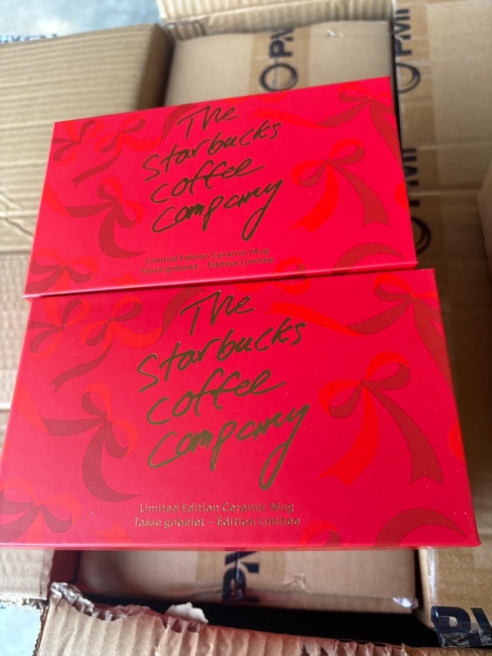 Starbucks Red Gift Box with Price Sticker bundle 2